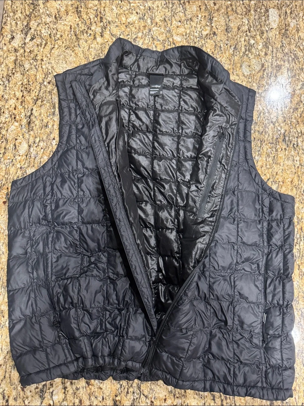 The North Face Black Quilted Kids Vest